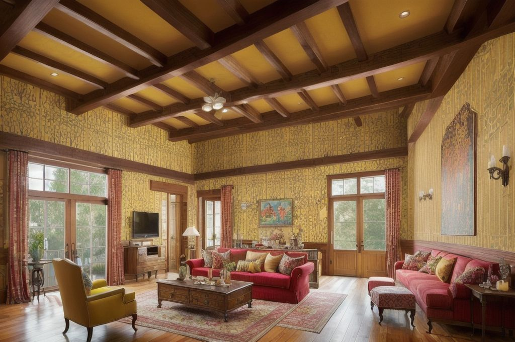 Revamping Your Interior with Bold Ceiling Designs: From Contrasting Colours to Vintage Aesthetics