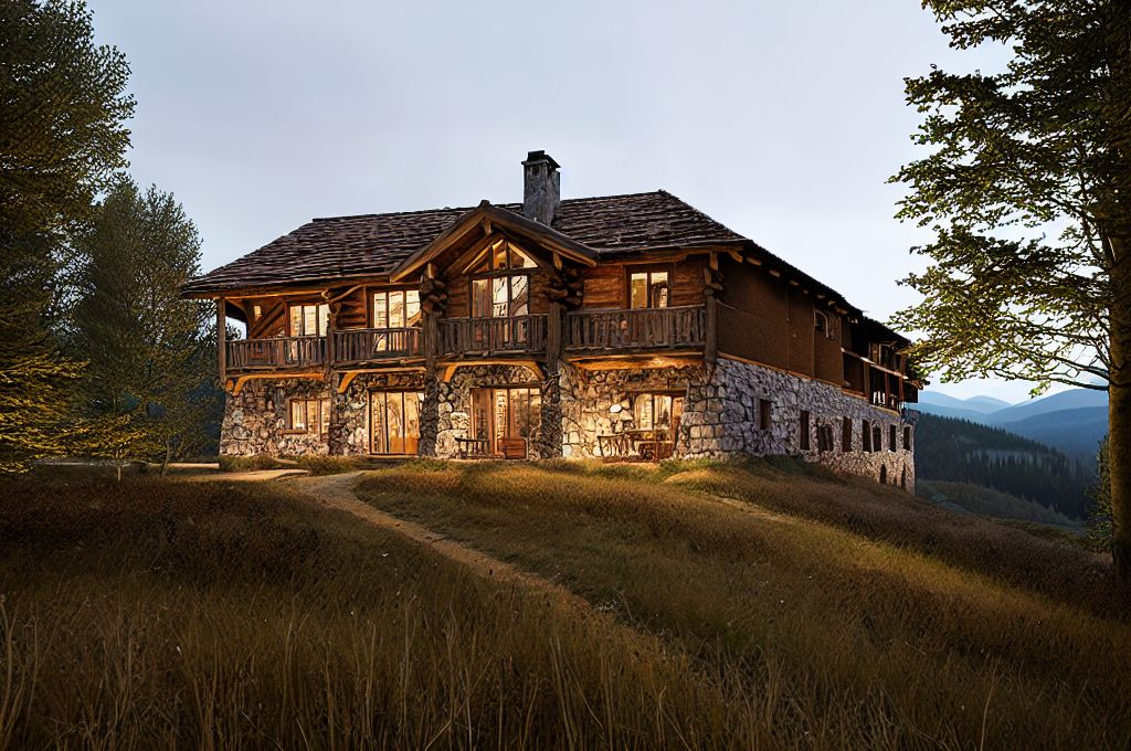 Marrying Rustic Charm and Sophisticated Elegance in Mountain House Interior Design