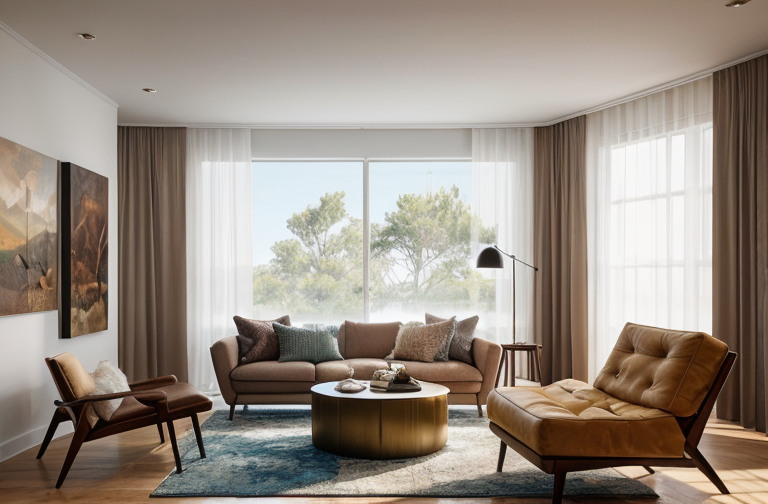 Modern Living Room Designs and Contemporary House Plans: Creating Harmony with Nature and Geometry