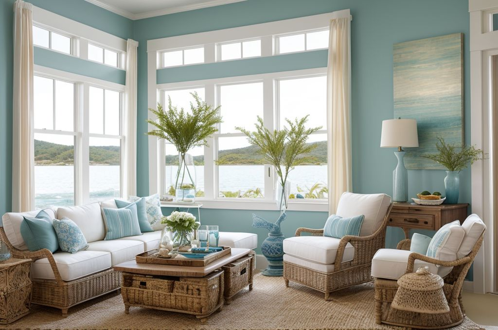 Sailing Towards a Coastal Interior Design: Achieving a Serene and Affordable Style with Natural and Nautical Touches