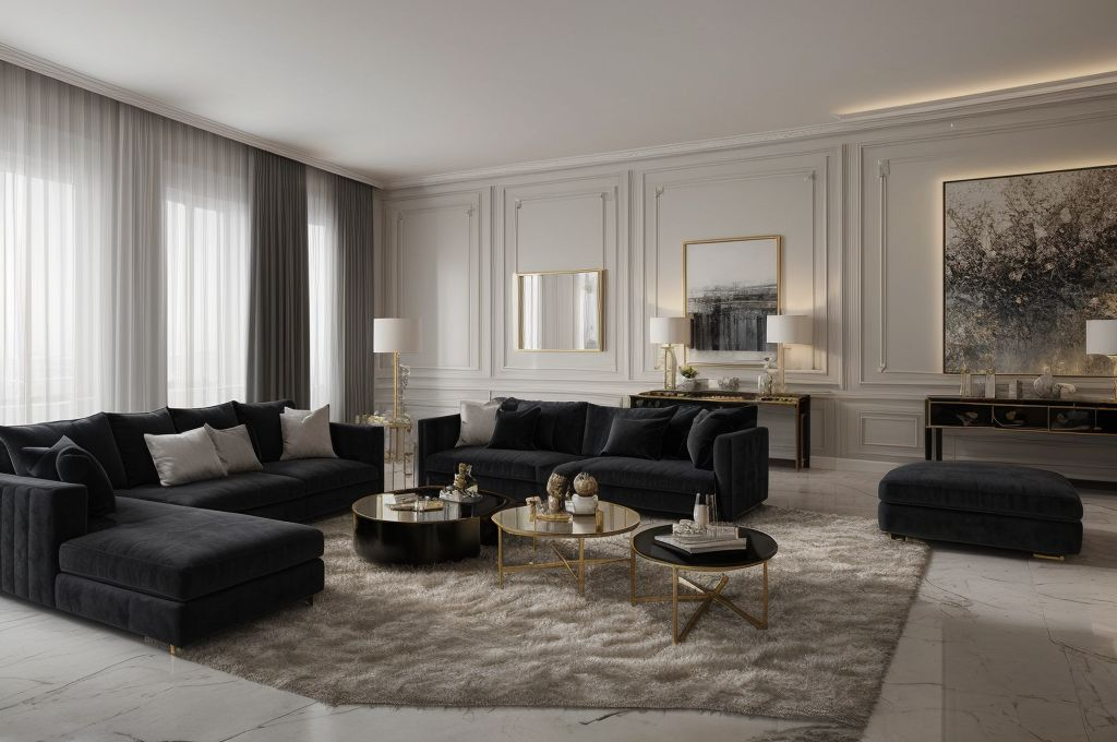 Mastering Black and White Interior Design: Tips for Achieving Balance, Drama and Luxury in Your Space
