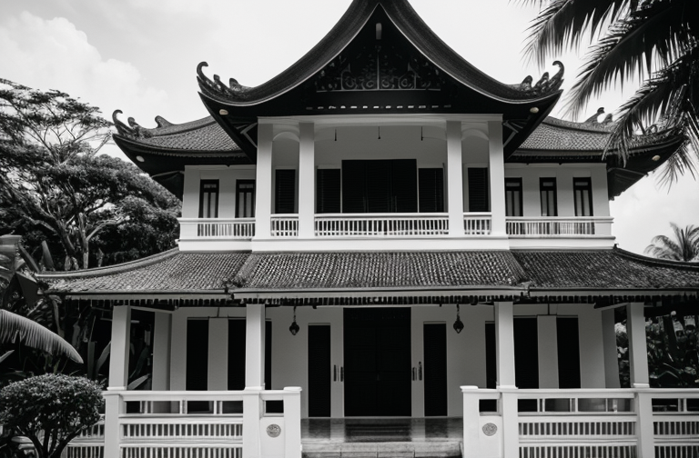 Exploring Singapore's Iconic Black and White Houses: A Blend of Colonial and Tropical Architectural Styles