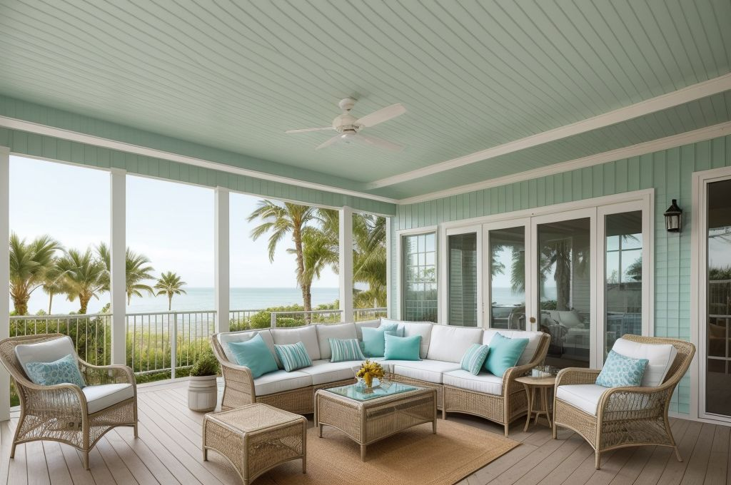 Mastering Coastal Vibes: Incorporating Sea-Inspired Color Palettes and Clever Storage Solutions in Small Beach Houses